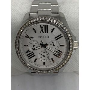 Fossil Am4481 Women's Stainless Steel Analog Silver Dial Quartz Watch Aa473